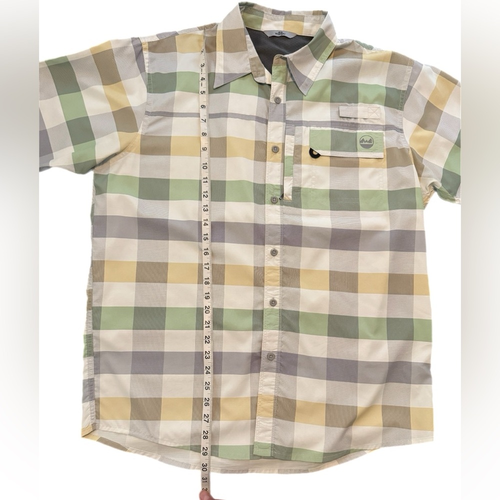 Wrangler Men's Multicolor Plaid Button Down Shirt - Picture 8 of 9